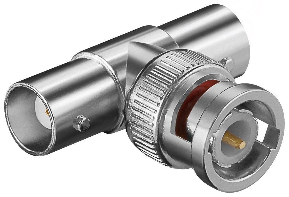 BNC plug > 2x BNC coupling