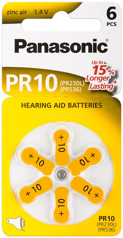 V10/PR70 (PR10) Batterie, 6 Stk. im Blister