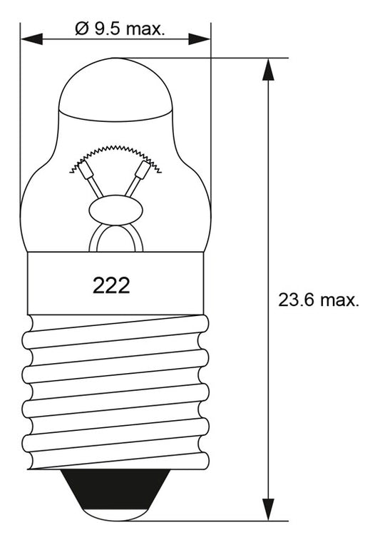Taschenlampen-Spitzlinse, 0,5 W