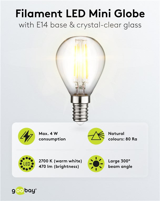 Filament LED Mini Globe, 4W