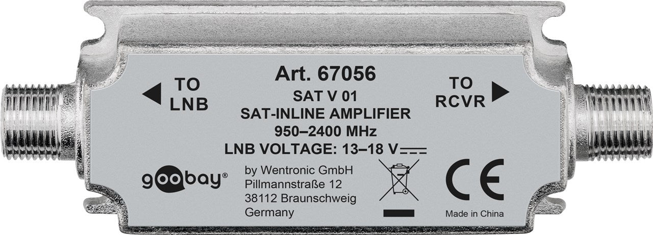 SAT antenna amplifier 950 MHz - 2400 MHz