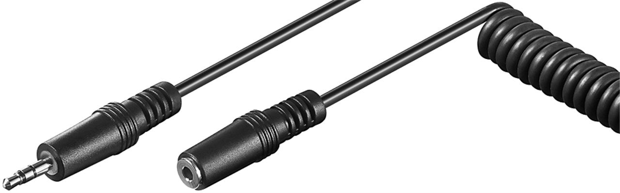 Kopfhörerverlängerung 3,5mm, Spiral-Kabel