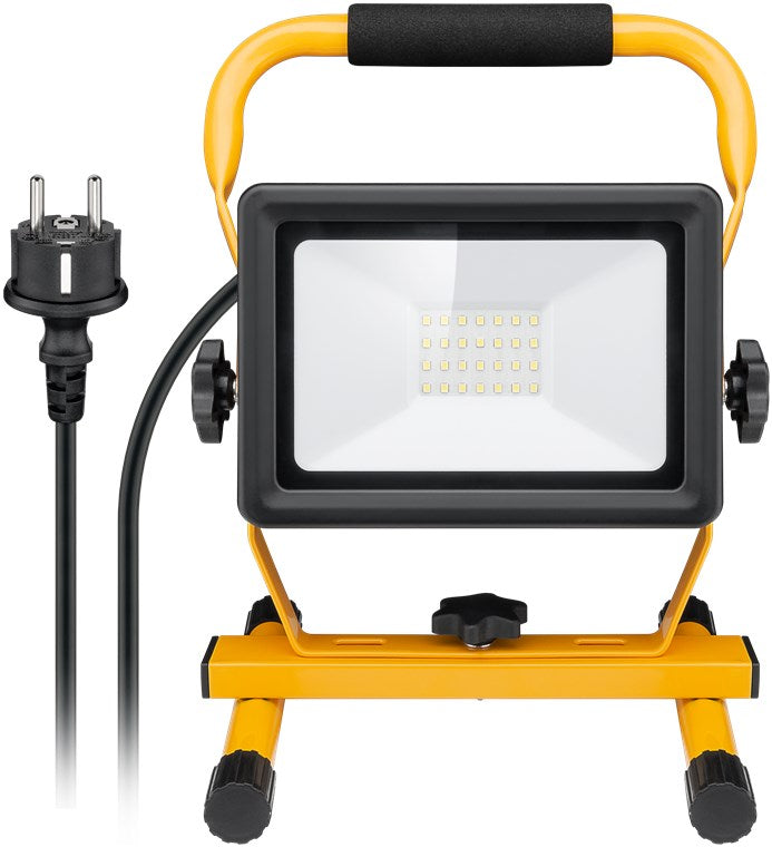 LED construction spotlight with stand, 30 W
