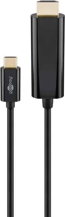 USB-C™-HDMI adapter cable 4k @ 60 Hz, 1.80m, black