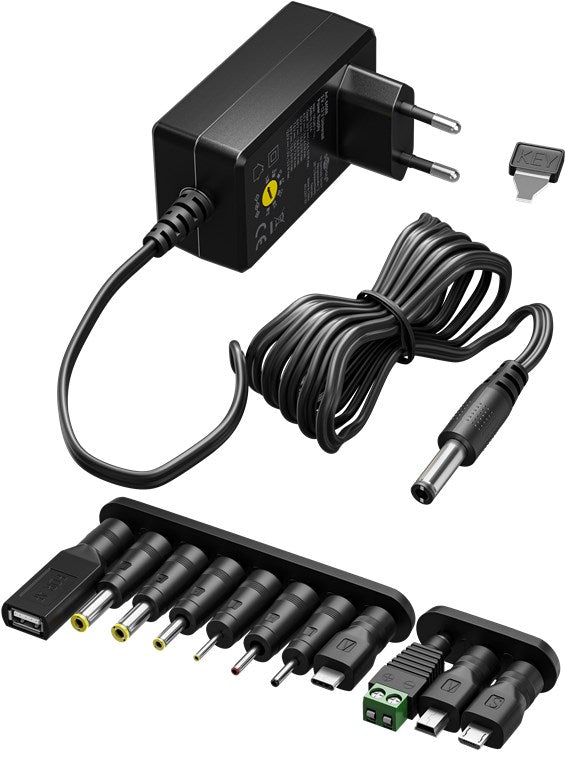 Universal power supply 3 V - 12 V, max. 7.2 W