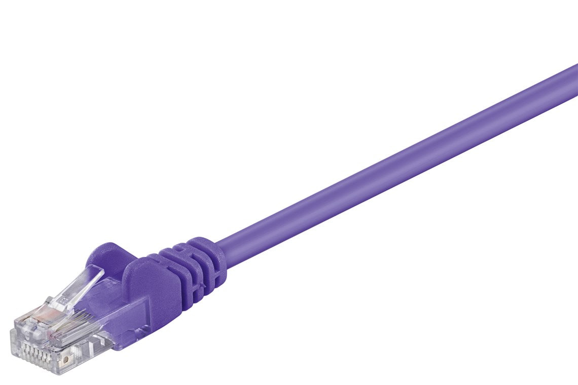 CAT 5e yama kablosu, U/UTP, mor