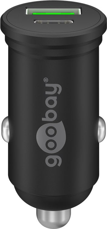 Dual USB car fast charger USB-C™ PD (Power Delivery) (45 W)
