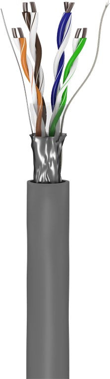 CAT 5e Netzwerkkabel, F/UTP, grau