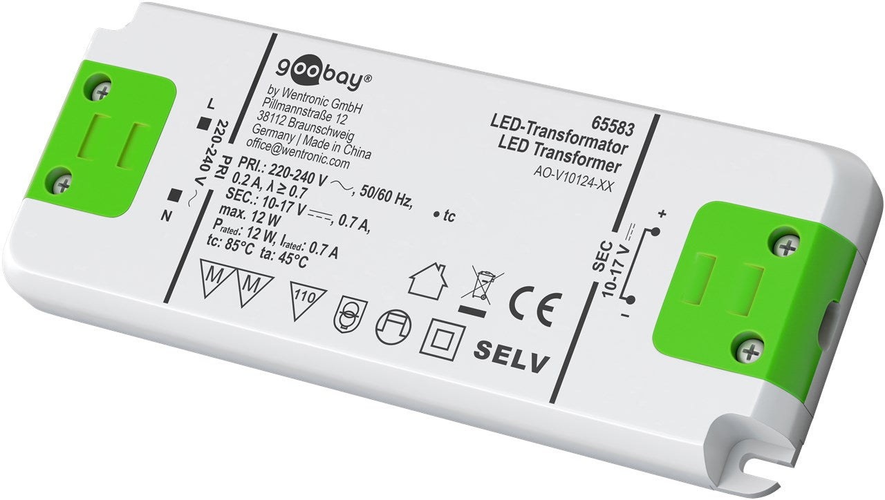 LED constant current transformer 700 mA/12 W