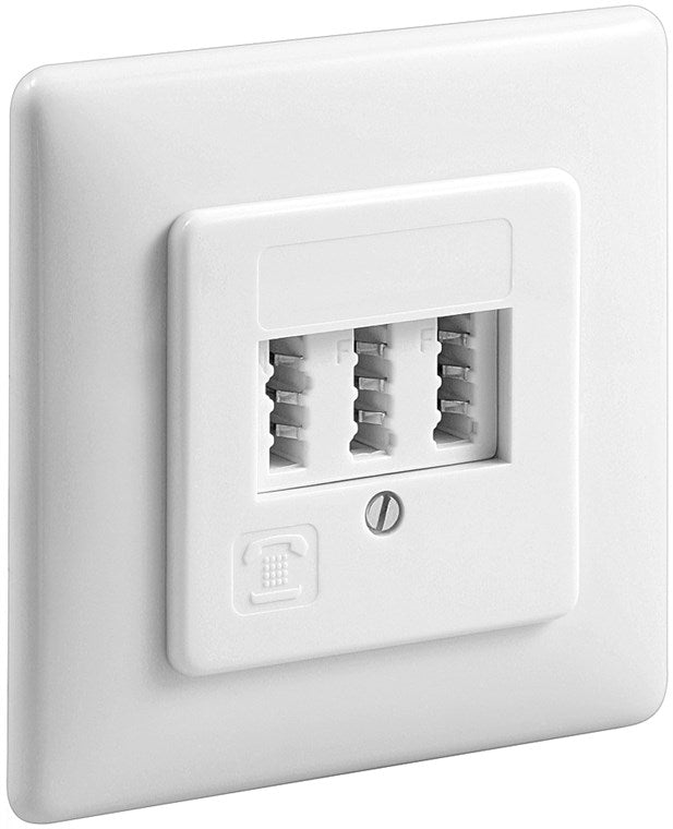 3x TAE-NFF flush-mounted box