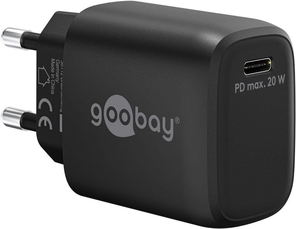 USB-C™ PD GaN Schnellladegerät (20 W) schwarz