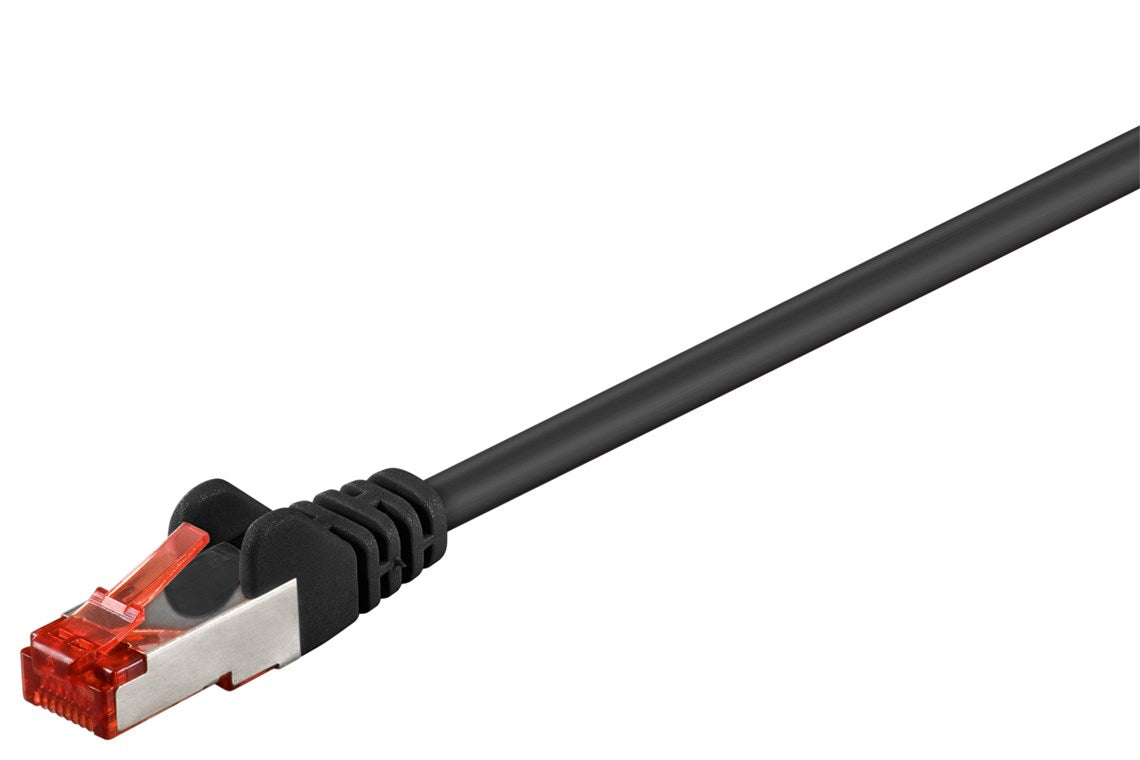 CAT 6 patch cable, S/FTP (PiMF), black