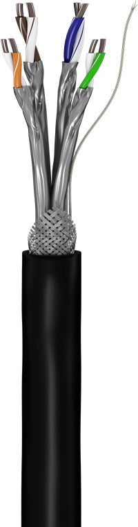 CAT 6 outdoor network cable, S/FTP (PiMF), black
