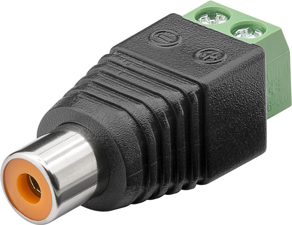 Terminal block 2-pin > RCA socket