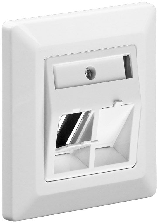 2-way installation frame for Keystone Jacks