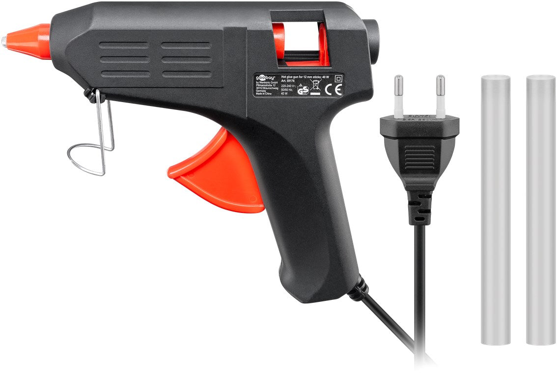 11 - 12 mm'lik çubuklar için sıcak tutkal tabancası, 20 W, 2 tutkal çubuğu dahil