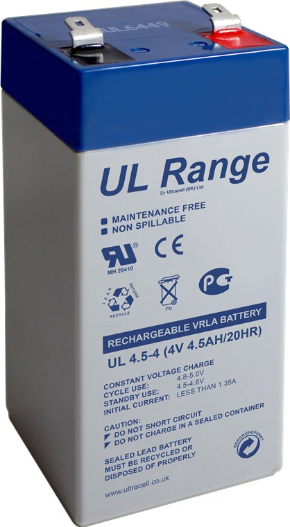 Lead battery 4 V, 4.5Ah (UL4.5-4)