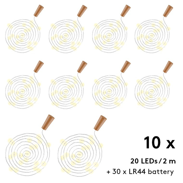10 x 20 LED Bottle String Lights