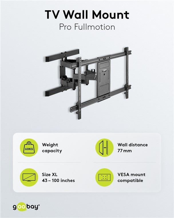 TV-Wandhalterung FULLMOTION (XL)
