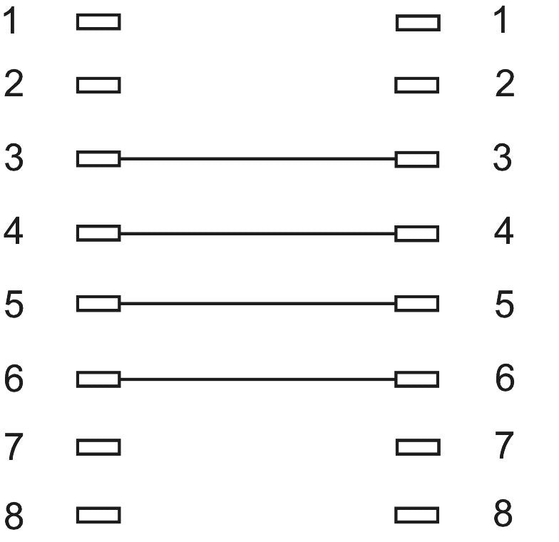 ISDN modular connection cable
