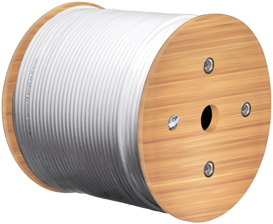 100 dB SAT coaxial cable, double shielded, Cu
