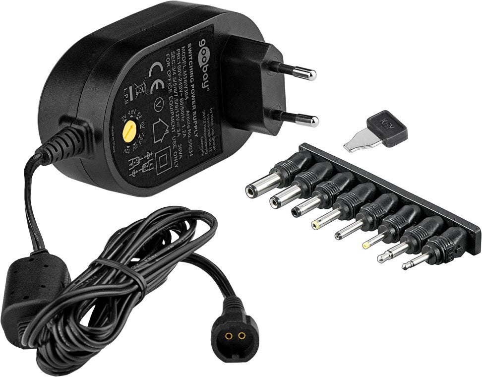 Universal power supply (5 V - 15 V max. 36 W / 3.0 A)