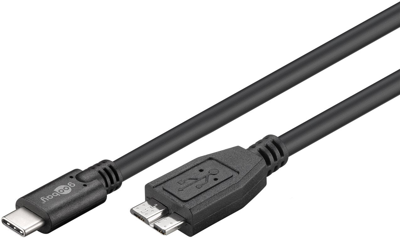 USB-C™-auf-Micro-B-Kabel, 0,6 m, schwarz