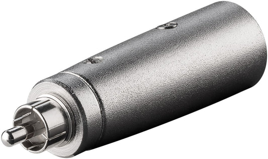 XLR adapter, RCA plug to XLR plug