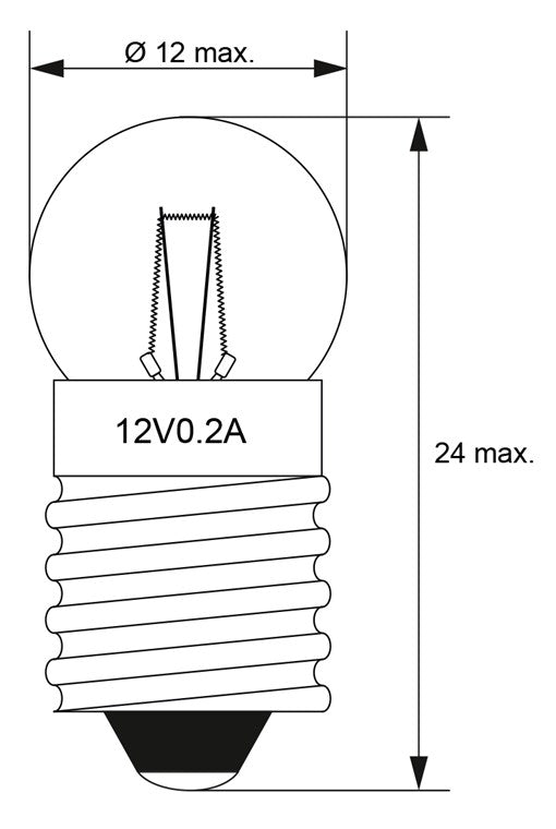 Taschenlampen-Kugel, 2,4 W
