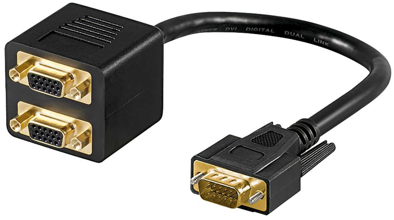 VGA adapter cable, gold-plated