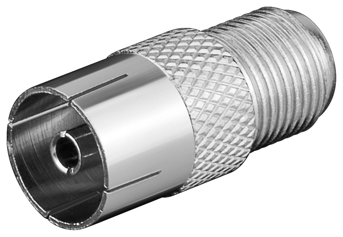 F adapter: F socket > coax socket