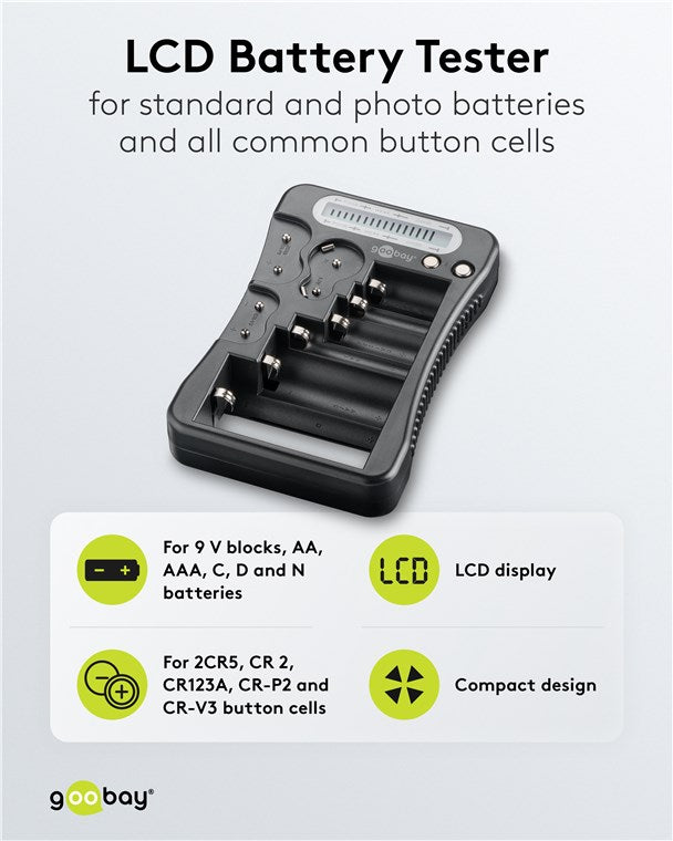 LCD battery tester