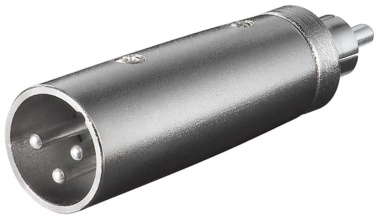 XLR adapter, RCA plug to XLR plug