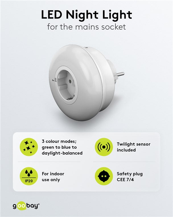 LED-Nachtlicht für die Steckdose