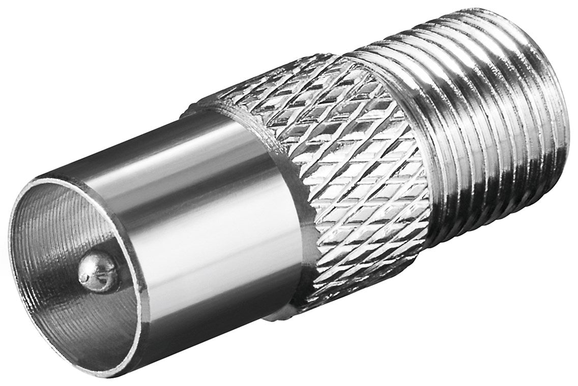 F adapter: F socket > coax plug