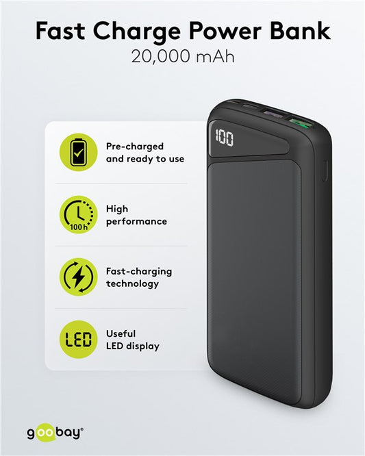 Schnelllade-Powerbank 20.000 mAh mit Power Delivery