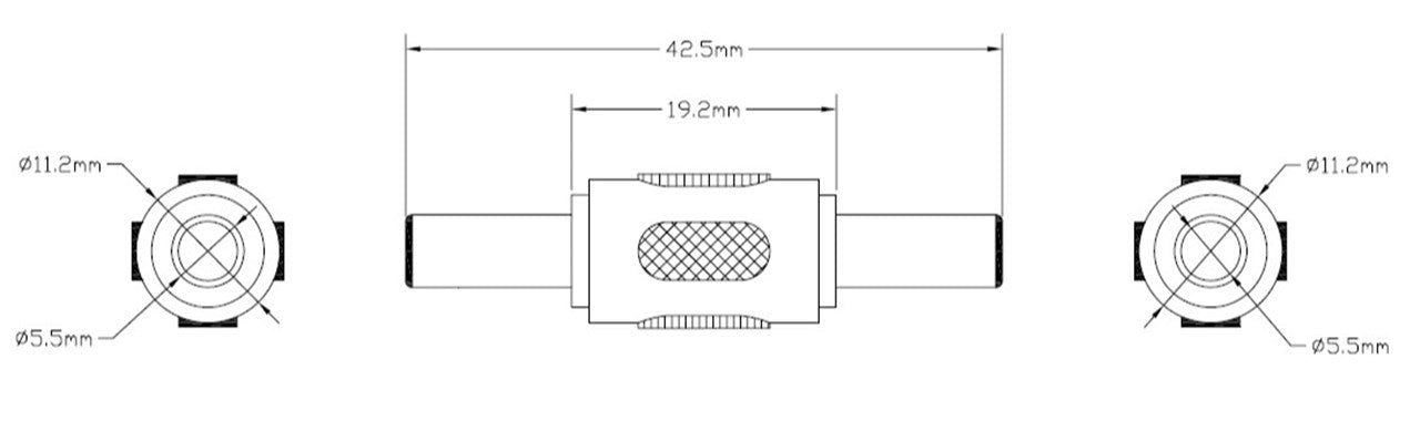 DC-Stecker (5,50 x 2,10 mm) - DC-Stecker (5,50 x 2,10 mm)