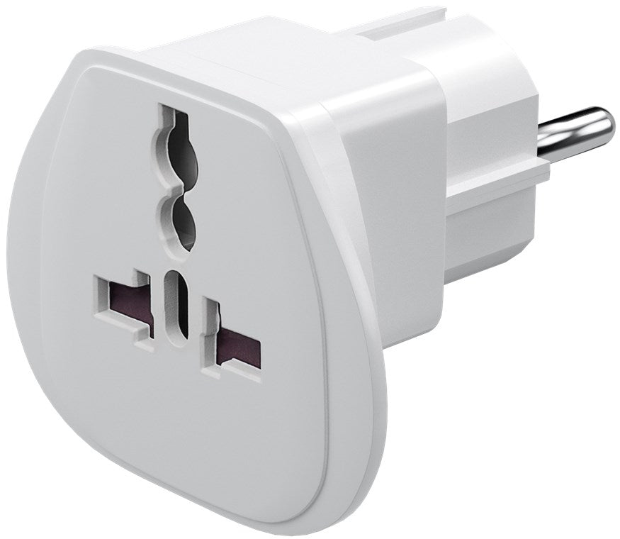 Reiseadapter Welt auf EU, Weiß