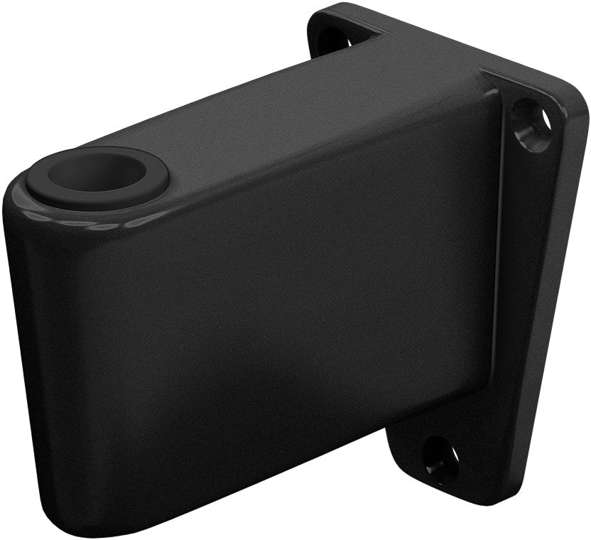 Wall bracket for magnifying lamps with articulated arm, black