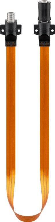 Waterproof SAT window feedthrough, extremely flat (0.3 mm)