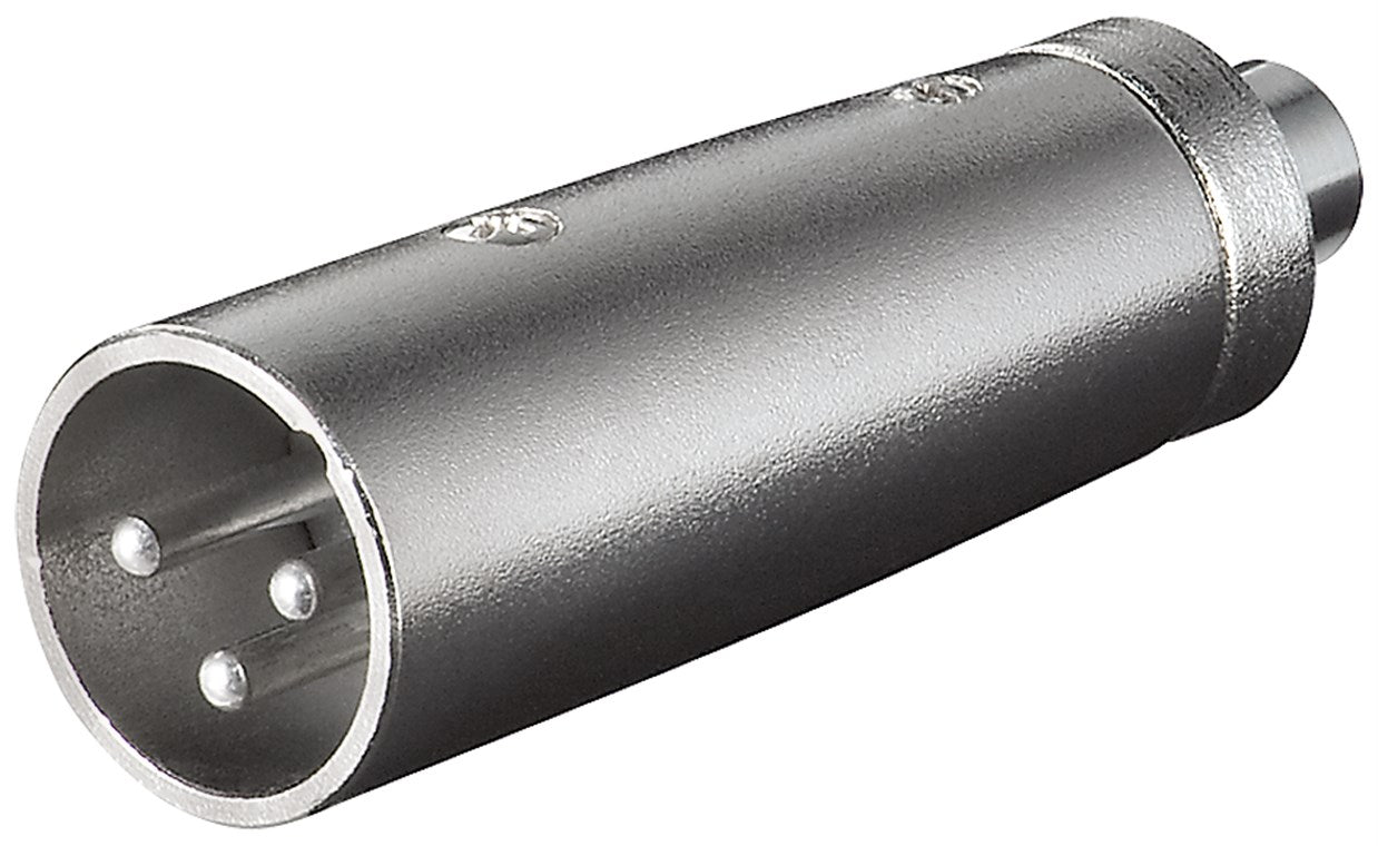 XLR adapter, RCA female to XLR male