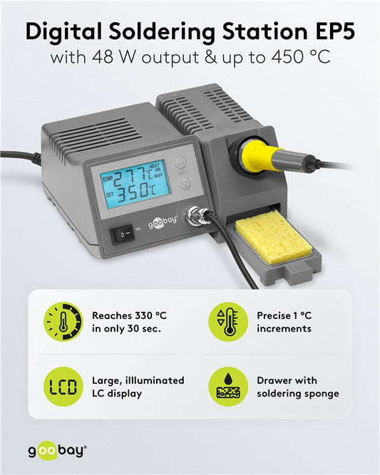 Digital soldering station EP5, 48 W