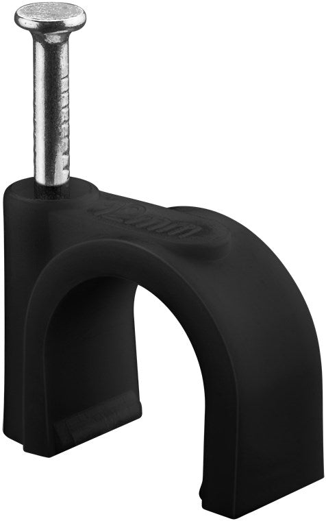Kabelschelle 12 mm, schwarz
