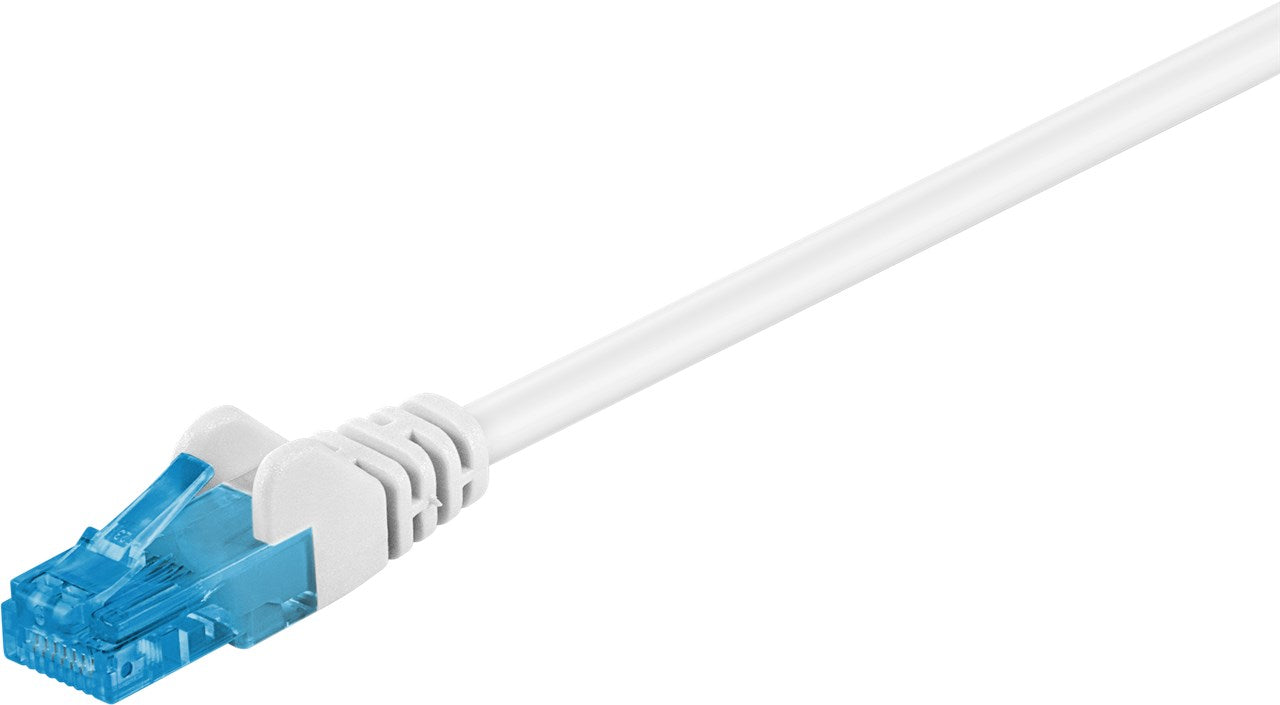 CAT 6A patch cable, U/UTP, white