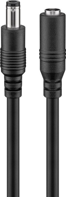 DC-Verlängerungskabel (5,5x2,5mm) 10 m, Schwarz