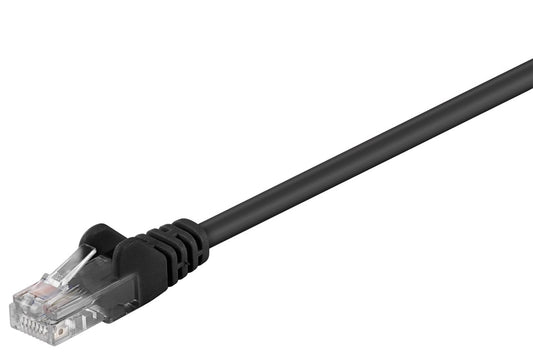 CAT 5e patch cable, U/UTP, black