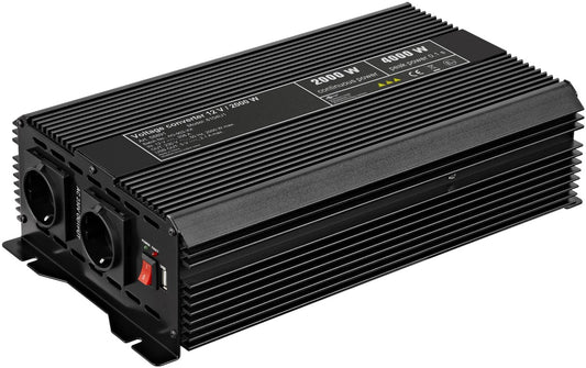 Kfz-Spannungswandler DC/AC (12 V - 230 V/2000 W) USB