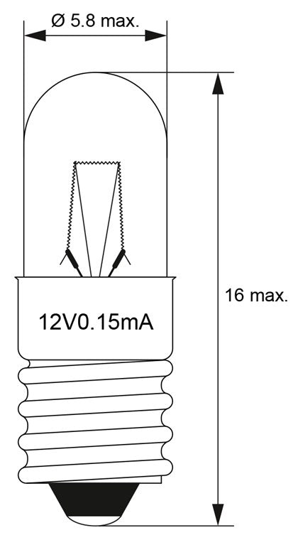 Röhrenlampe, 1,8 W