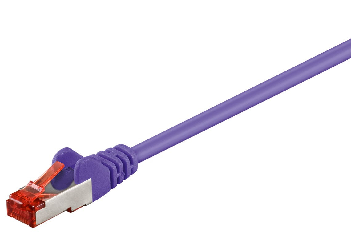 CAT 6 patch cable, S/FTP (PiMF), purple