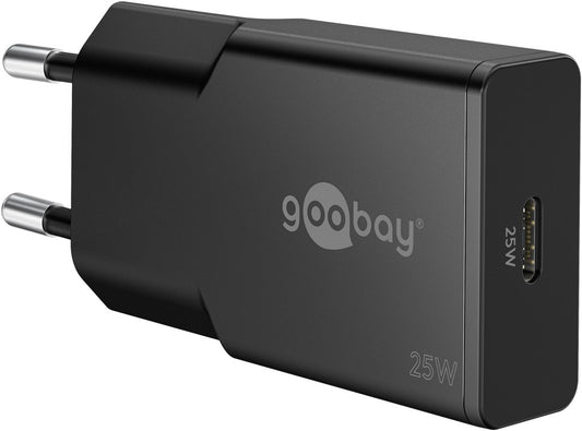 USB-C™ PD GaN Schnellladegerät Slim (25 W) schwarz